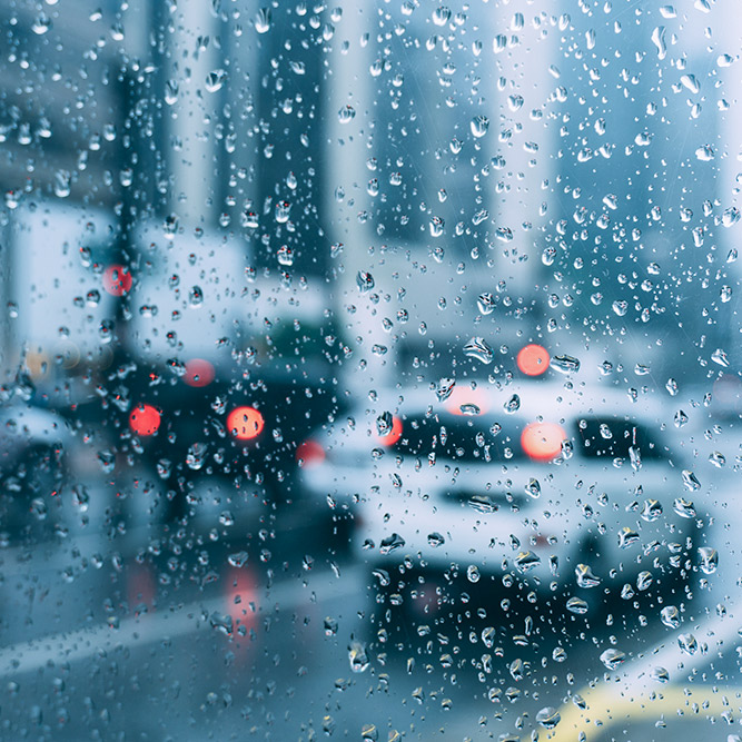 Bad Weather On Window