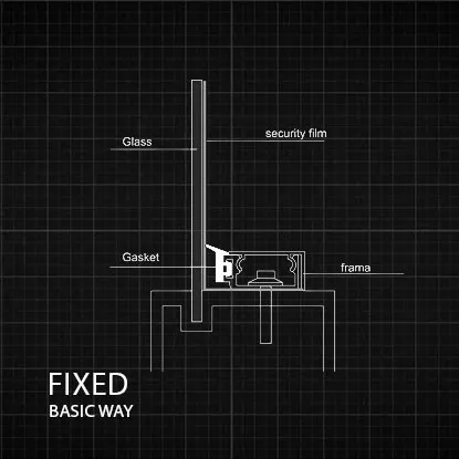 Fixed Security Window Film Basic Way Install